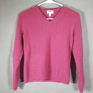 Charter Club Cropped Fuzzy Cashmere Sweater D20